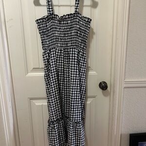 Black and White Gingham Dress